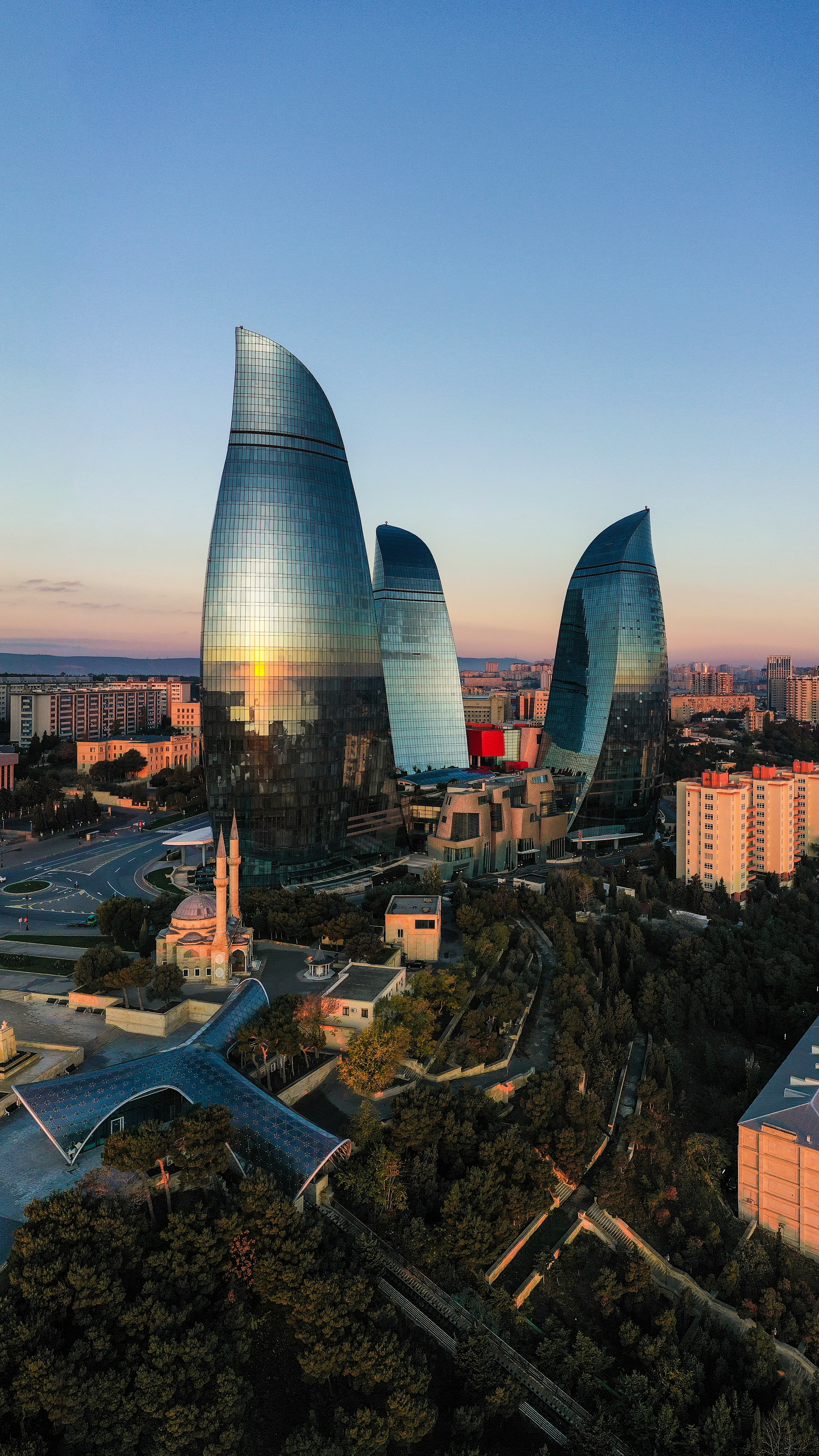 Azerbaijan — Baku modern skyline and architecture — Azerbaijan DMC destination for luxury tours, MICE, and wholesale travel partners