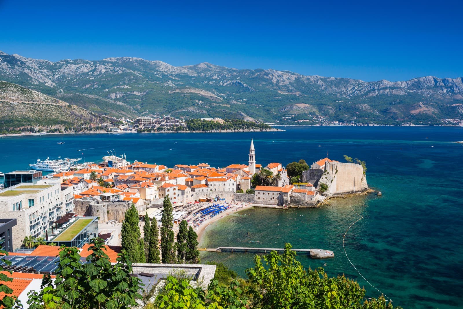 Montenegro — Bay of Kotor and coastal mountains