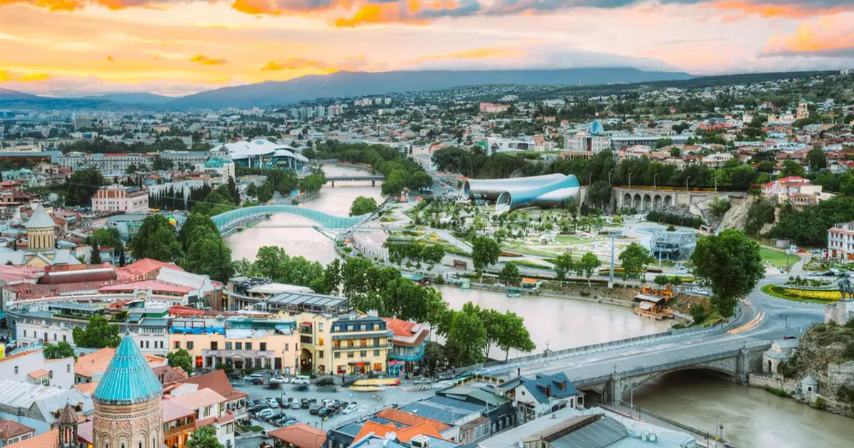 Historic streets and hills of Tbilisi